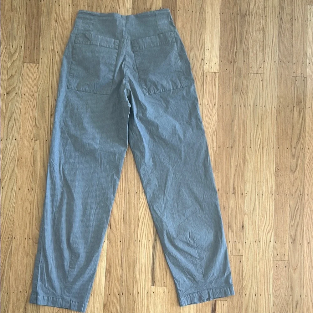 Rundholz Black Label Women's Gray Striped Stretch Pants - Picture 3 of 6